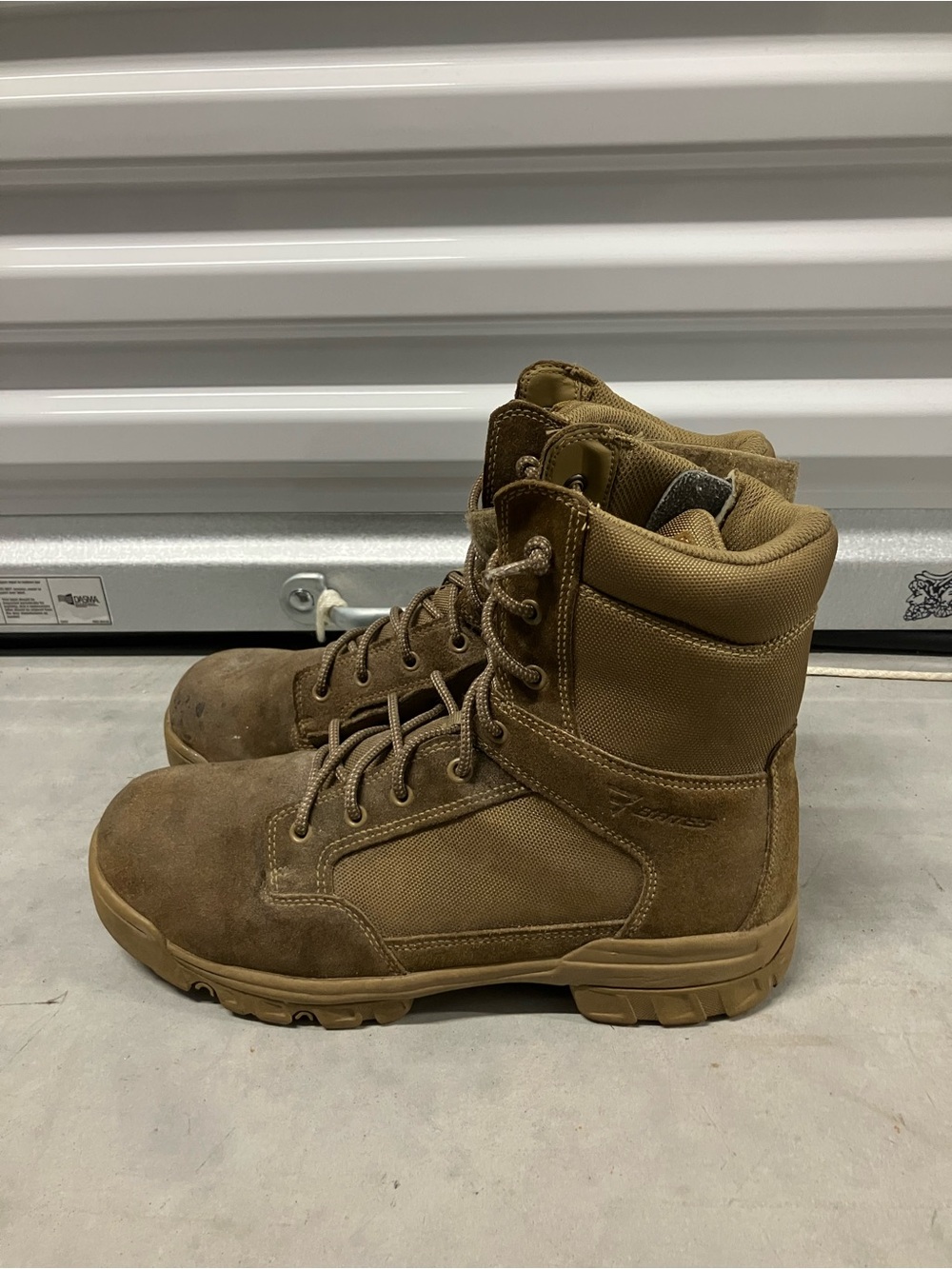 Bates Mens Tac Sport 8" Zip-up Tactical Boot Size 10.5 Combat Military EDC